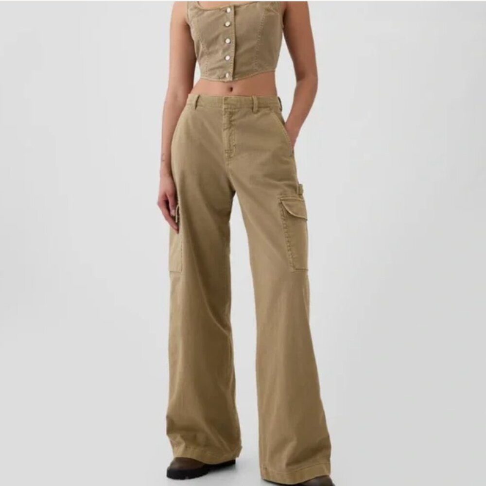 GAP Tan Wide Leg Pants